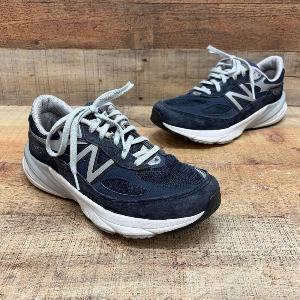 New Balance 990v6 Shoes Womens Size 8.5 D 40 Blue Suede Running Sneaker W990NV6